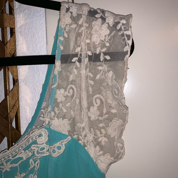 Blue/white crocheted sundress - Picture 3 of 5